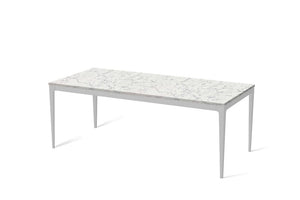 White Attica Long Dining Table Oyster