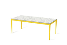 Load image into Gallery viewer, White Attica Long Dining Table Lemon Yellow
