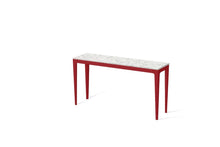Load image into Gallery viewer, White Attica Slim Console Table Flame Red
