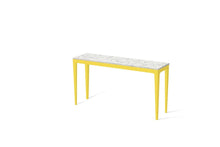 Load image into Gallery viewer, White Attica Slim Console Table Lemon Yellow