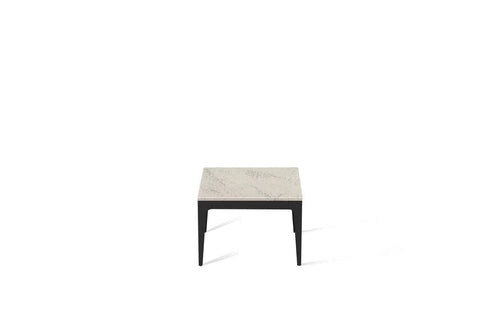 Noble Grey Cube Side Table Matte Black