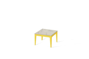 Noble Grey Cube Side Table Lemon Yellow