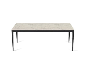 Noble Grey Long Dining Table Matte Black