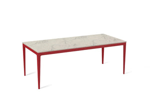 Noble Grey Long Dining Table Flame Red