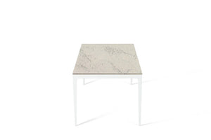 Noble Grey Long Dining Table Pearl White