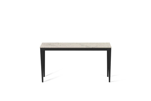 Noble Grey Slim Console Table Matte Black