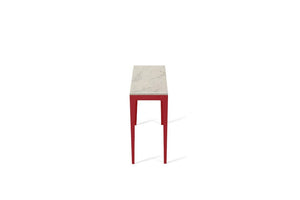 Noble Grey Slim Console Table Flame Red