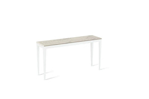 Noble Grey Slim Console Table Pearl White