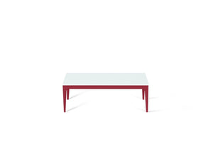 Intense White Coffee Table Flame Red