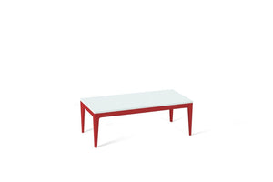 Intense White Coffee Table Flame Red