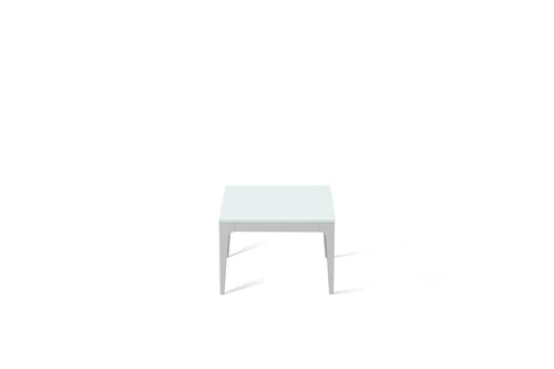 Intense White Cube Side Table Oyster
