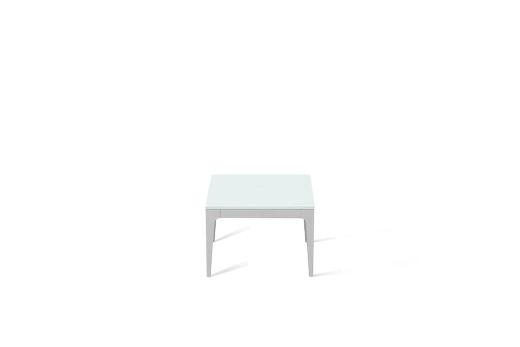 Intense White Cube Side Table Oyster