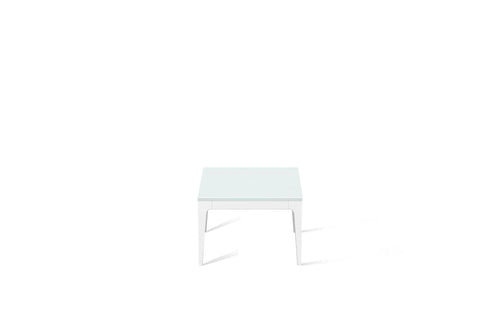 Intense White Cube Side Table Pearl White