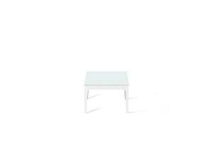 Intense White Cube Side Table Pearl White