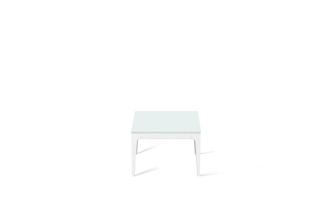 Intense White Cube Side Table Pearl White
