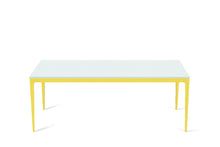 Load image into Gallery viewer, Intense White Long Dining Table Lemon Yellow