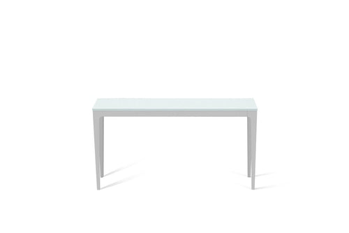 Intense White Slim Console Table Oyster