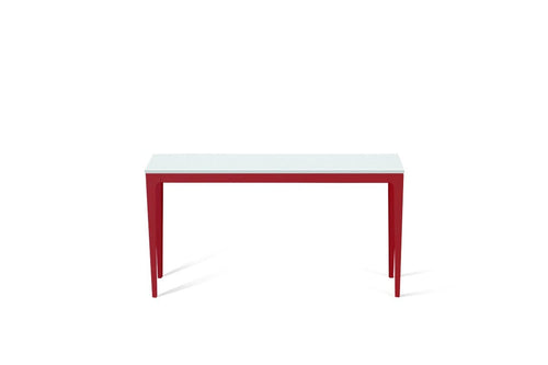 Intense White Slim Console Table Flame Red