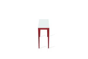 Intense White Slim Console Table Flame Red