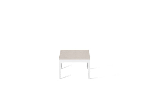 Nordic Loft Cube Side Table Pearl White