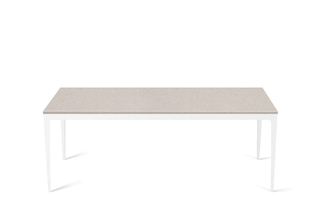 Nordic Loft Long Dining Table Pearl White