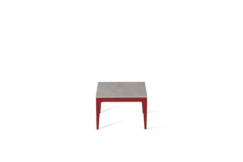 Bianco Drift Cube Side Table Flame Red