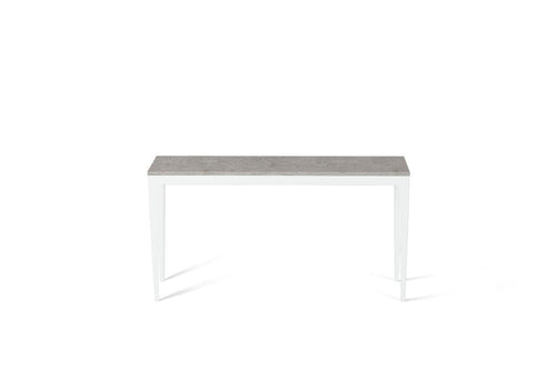 Bianco Drift Slim Console Table Pearl White