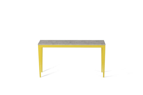 Bianco Drift Slim Console Table Lemon Yellow