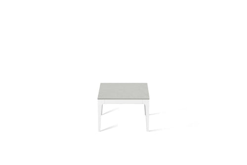 Georgian Bluffs  Cube Side Table Pearl White