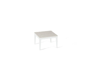 Ocean Foam Cube Side Table Pearl White