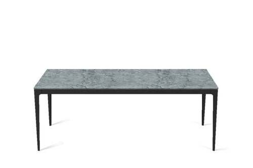Turbine Grey Long Dining Table Matte Black