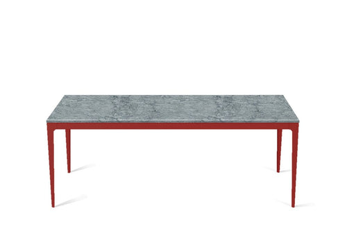 Turbine Grey Long Dining Table Flame Red