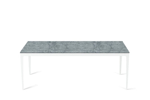 Turbine Grey Long Dining Table Pearl White