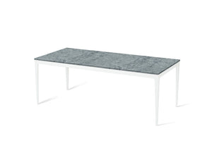Turbine Grey Long Dining Table Pearl White