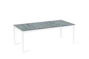 Turbine Grey Long Dining Table Pearl White