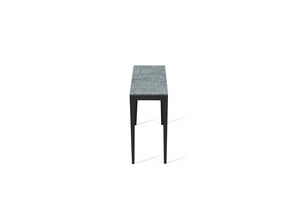 Turbine Grey Slim Console Table Matte Black