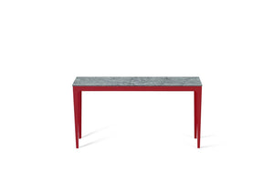 Turbine Grey Slim Console Table Flame Red
