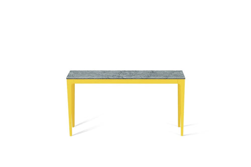Turbine Grey Slim Console Table Lemon Yellow