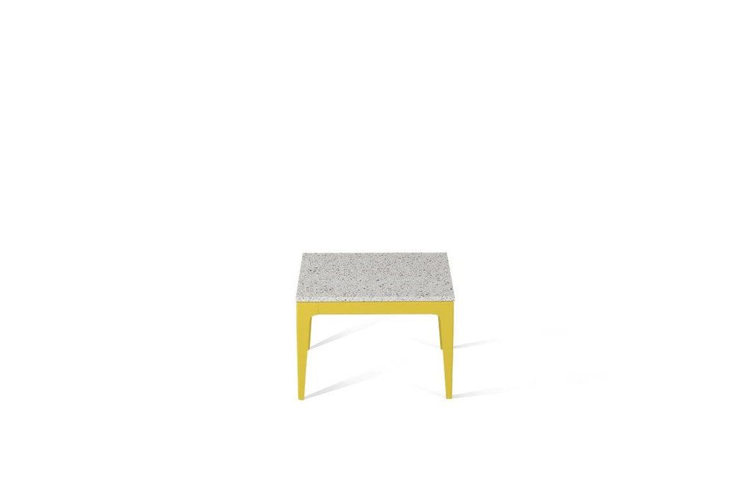 Nougat Cube Side Table Lemon Yellow