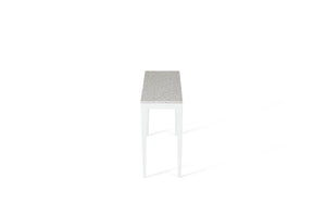 Nougat Slim Console Table Pearl White