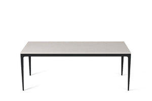 Ice Snow Long Dining Table Matte Black