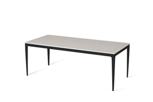 Ice Snow Long Dining Table Matte Black