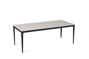 Ice Snow Long Dining Table Matte Black