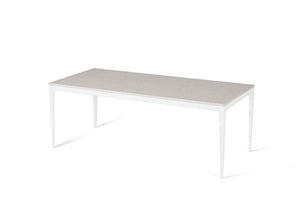 Ice Snow Long Dining Table Pearl White