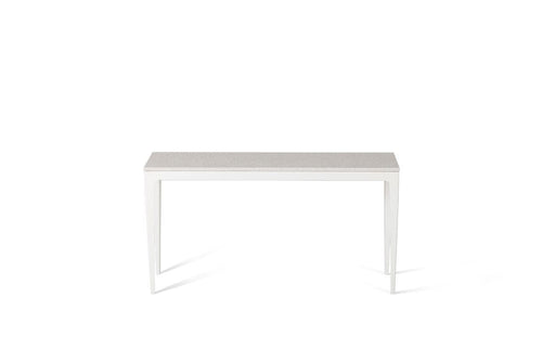Ice Snow Slim Console Table Oyster